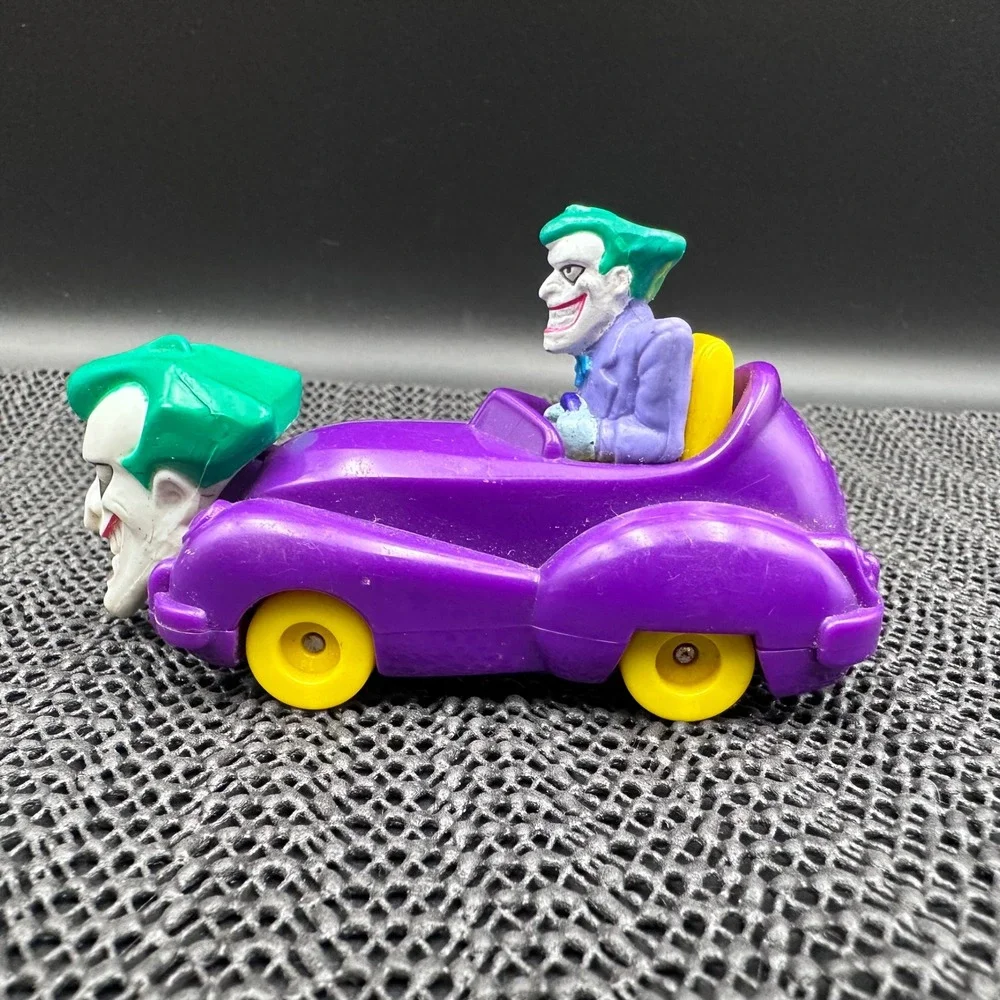 Vintage 1993 DC Comics Joker Jokermobile Toy Car Batman Animated Series Purple
